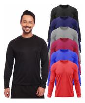 Kit 6 Camisas Térmicas Proteção Solar Uv Frio E Calor