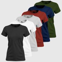 Kit 6 Camiseta Basica Feminina Babylook Lisas Blusas Femininas 100% Algodão Kit 6 Camiseta Basica Feminina Babylook Lisas Blusas Femininas 100% Algodão