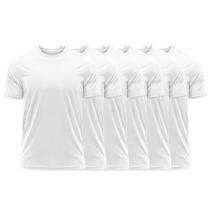 Kit 6 Camisetas Dry Fit Uv Masculina Blusa Camisa Fitness Academia Basica Lisa Preto/Branco