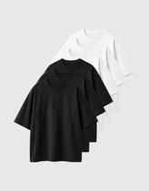 Kit 6 Camisetas Femininas Oversized 100% Algodão Fafenix