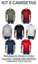 kIT 6 Camisetas Masculina Básica 100% Poliéster DRY-FIT Confortável Corrida Treino Academia - SEALION