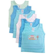 Kit 6 camisetas regata de bebê little baby 300 p ao g