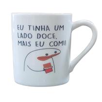 Kit 6 canecas 300ml - Porcelana - Decoração Flork