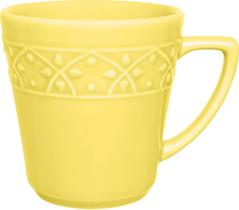 Kit 6 Canecas Amarelo Mendi Sicilia Oxford Cerâmica 360ml