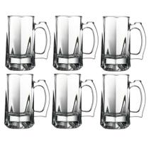 Kit 6 Canecas Bulgaria Copo Vidro Cerveja Chopp 300ml