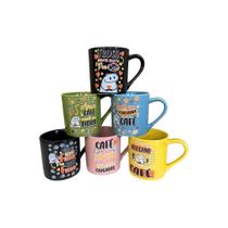 Kit 6 Canecas Coloridas Flork Café 210 ml Kit 6 Canecas Coloridas Flork Café 210 ml