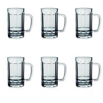 Kit 6 Canecas D/Chopp Cerveja 390ml Vidro Resistente Premium Kit 6 Canecas D/Chopp Cerveja 390ml Vidro Resistente Premium