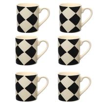 Kit 6 Canecas de Cerâmica Code Estampada 330ML Western