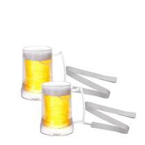 Kit 6 Canecas Gel Congelante Com Cordão Acrílico