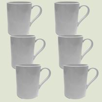 Kit 6 Canecas Melamina Escolar 300ml Creches Cozinha