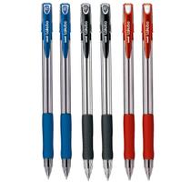 Kit 6 Caneta Esferográfica Lakubo 0.7mm Azul Preta Vermelha