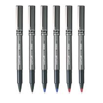 Kit 6 Caneta Rollerball UB-155 Micro Deluxe AZ PT VM 0.5mm