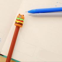 Kit 6 canetas de gel papelaria fofa urso/coelho para escritório/escola