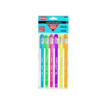 Kit 6 Canetas Esferográficas Delta 1.0mm Neon Blister - Göller