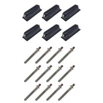 Kit 6 Canoas Caixa Preta 18.3 + 12 Parafusos 45Mm X 6Mm