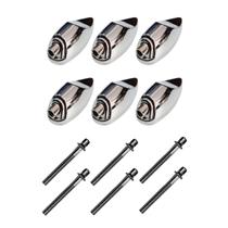Kit 6 Canoas Tom Caixa Cromo 19.09 + 6 Parafusos 51 x 6mm M6 Kit 6 Canoas Tom Caixa Cromo 19.09 + 6 Parafusos 51 x 6mm M6