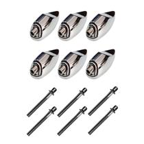 Kit 6 Canoas Tom Caixa Cromo 19.09 + 6 Parafusos 51 X 6Mm M6 - Spanking Kit 6 Canoas Tom Caixa Cromo 19.09 + 6 Parafusos 51 X 6Mm M6 - Spanking