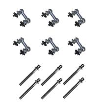 Kit 6 Canoas Tom Caixa Cromo 19.12 + 6 Parafusos 51 x 6mm M6