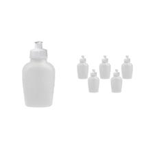 Kit 6 Cantis 500Ml Branco Plástico Premium