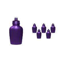 Kit 6 Cantis 500Ml Lilás Plástico Premium