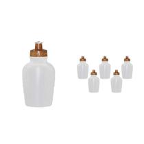 Kit 6 Cantis 500Ml Tampa Fibra Madeira Green Kit 6 Cantis 500Ml Tampa Fibra Madeira Green