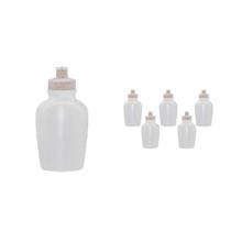 Kit 6 Cantis 500Ml Tampa Fibra Madeira Palha