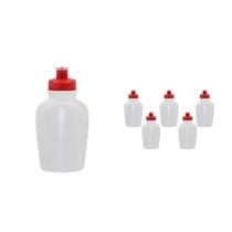 Kit 6 Cantis 500Ml Tampa Fibra Madeira Vermelho Kit 6 Cantis 500Ml Tampa Fibra Madeira Vermelho