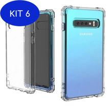 Kit 6 Capa Capinha Anti Shock Transparente Samsung Galaxy S10