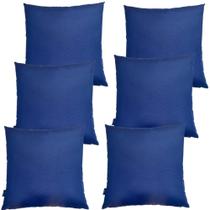 Kit 6 Capa de Almofada Impermeável Antimofo Antiácaro Azul Marinhio Área Externa 45cmx45cm Kit 6 Capa de Almofada Impermeável Antimofo Antiácaro Azul Marinhio Área Externa 45cmx45cm