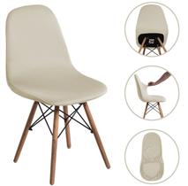Kit 6 Capa De Cadeira Eiffel Eames Charles em Malha Com Elástico