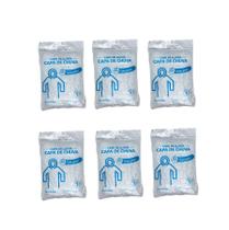 KIT 6 Capa de Chuva Transparente C/Capuz S/Elástico no Punho - PREVEMAX