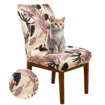 Kit 6 Capa Para Cadeira De Jantar Anti Gato Matelada Boho - Charme do Detalhe
