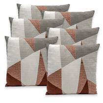 Kit 6 Capas de Almofadas Favinho 40x40 C/ Zíper PIQUET Estampadas