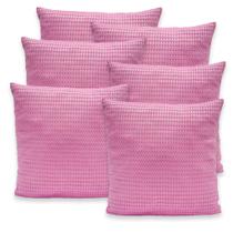Kit 6 Capas de Almofadas Favinho 40x40 C/ Zíper PIQUET Estampadas