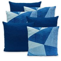 Kit 6 Capas de Almofadas Piquet 40x40 Com Zíper Favinho Decoração
