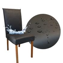 Kit 6 Capas de Cadeira Impermeável Encaixe Perfeito material sintético Sala de Jantar