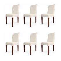Kit 6 Capas de Cadeira Linha Gold Grega - Creme Kit 6 Capas de Cadeira Linha Gold Grega - Creme