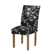 Kit 6 Capas De Cadeira Mesa Sala Jantar Elástico Flor De Lótus