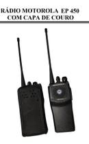 Kit 6 Capas De Couro Para Rádio Comunicador Motorola Ep450 E Dep 450