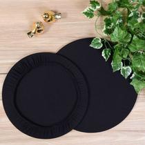 Kit 6 Capas de Suplat Elástico Malha Preto Exclusivo