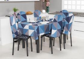 Kit 6 Capas Encosto Cadeira Aço Tubular Cozinha Malha Gel Kit 6 Capas Encosto Cadeira Aço Tubular Cozinha Malha Gel