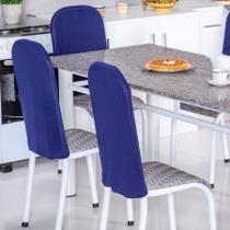 Kit 6 Capas Encosto Cadeira Ferro Tubular Cozinha E Jantar Kit 6 Capas Encosto Cadeira Ferro Tubular Cozinha E Jantar