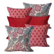 Kit 6 Capas para Almofada Decorativa 45x45 com Zíper Sala Sofá