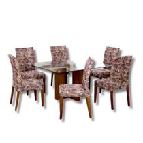 Kit 6 Capas Para Cadeiras De Jantar Floral Decorativas Kit 6 Capas Para Cadeiras De Jantar Floral Decorativas