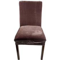 KIT 6 Capas Veludo Cadeira Protege Disfarça Imperfeições Decora Sala de Jantar Cozinha Decorativa KIT 6 Capas Veludo Cadeira Protege Disfarça Imperfeições Decora Sala de Jantar Cozinha Decorativa