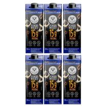 Kit 6 Cappuccino 15G Proteina Power Cookies Cream 250Ml