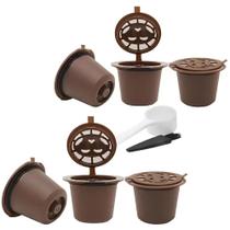 Kit 6 Cápsula Nespresso Reutilizável Reaproveitável + Dosador + Escova de limpeza