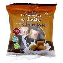 Kit 6 Caramelo De Leite Diet Com Chocolate Hué 100G