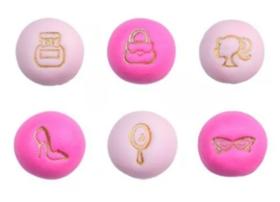 Kit 6 Carimbos Brigadeiro Boneca Bluestar (sapato,perfume)