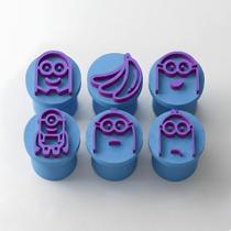 Kit 6 Carimbos Brigadeiros Docinhos-Minions Kit 6 Carimbos Brigadeiros Docinhos-Minions